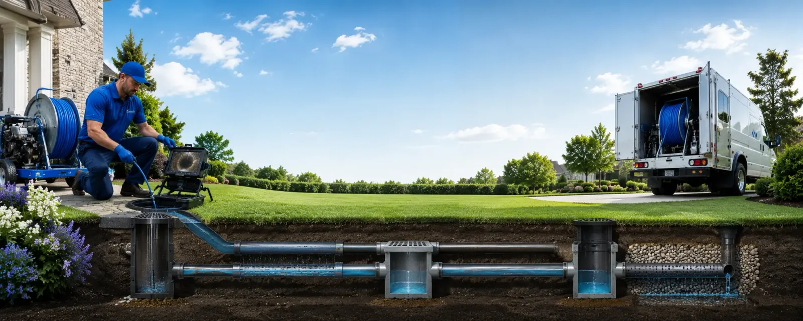 Outdoor drain cleaning information for Allyn, WA
